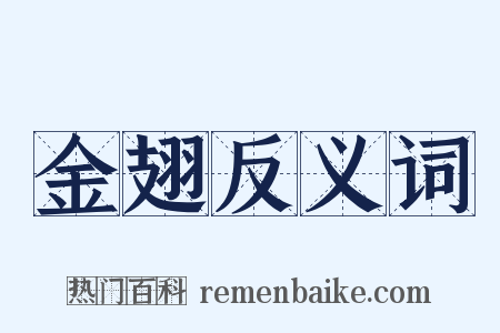 金翅反义词是什么意思的图片